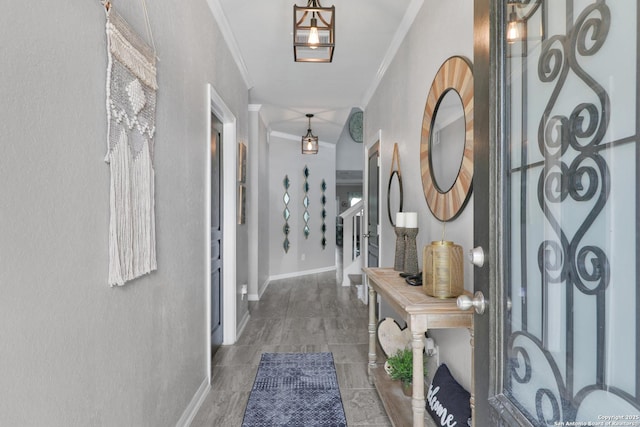 141 Whitetail Pass, San Antonio, TX 78253 - entryway featuring crown molding and baseboards