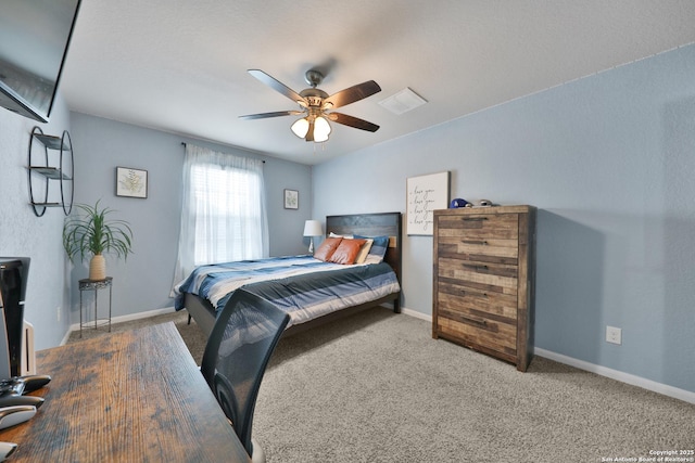 141 Whitetail Pass, San Antonio, TX 78253 - carpeted bedroom featuring baseboards and ceiling fan