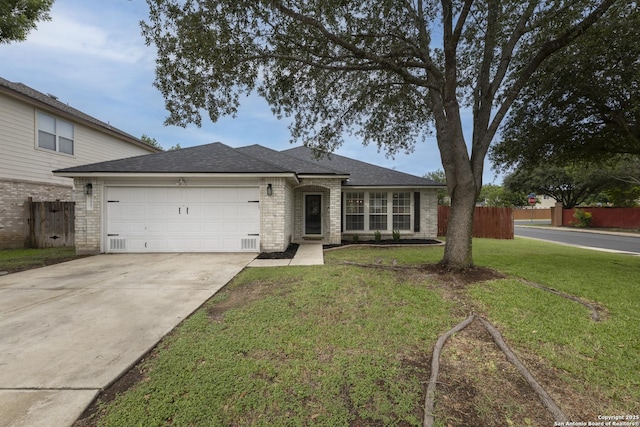11862 Barkston, San Antonio, TX 78253 - single story home with an attached garage, driveway, roof with shingles, and brick siding