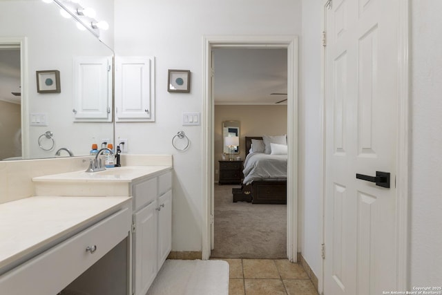 11862 Barkston, San Antonio, TX 78253 - ensuite bathroom with vanity and tile patterned floors