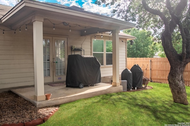 12339 Craddick Cv, San Antonio, TX 78254 - view of outbuilding with french doors