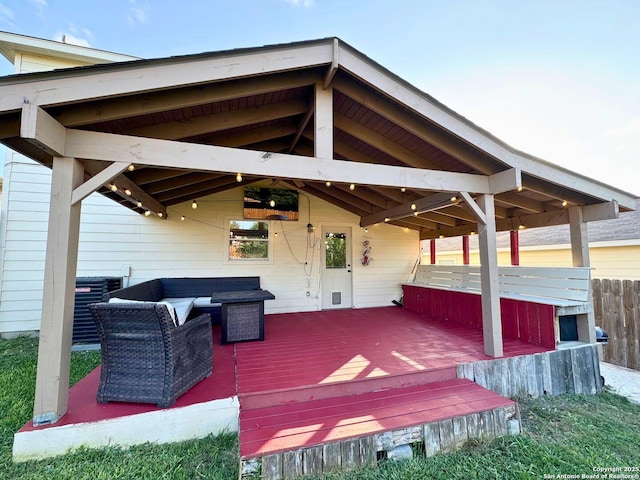 5742 Butch Cyn, San Antonio, TX 78252 - deck with an outdoor hangout area