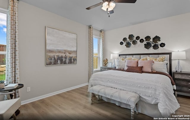 6651 Comanche Vly, San Antonio, TX 78233 - bedroom featuring wood finished floors and a ceiling fan