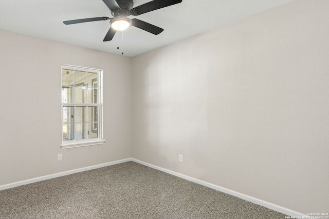 8810 Flint Vly, San Antonio, TX 78227 - spare room featuring carpet floors and ceiling fan