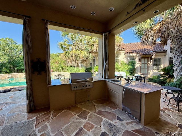 107 Geddington, Shavano Park, TX 78249 - view of patio / terrace with area for grilling