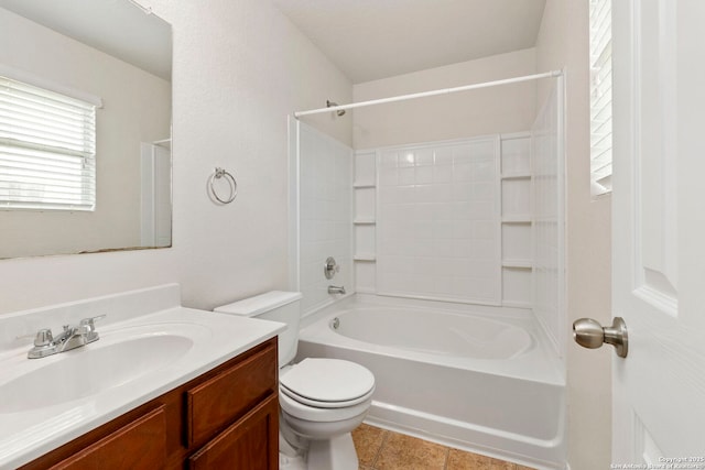 9218 Pacific Maple, San Antonio, TX 78254 - bathroom with vanity, bathing tub / shower combination, and tile patterned flooring