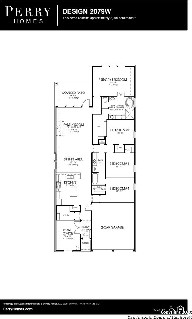 2655 Vistablue Ln, San Antonio, TX 78245 - view of property floor plan