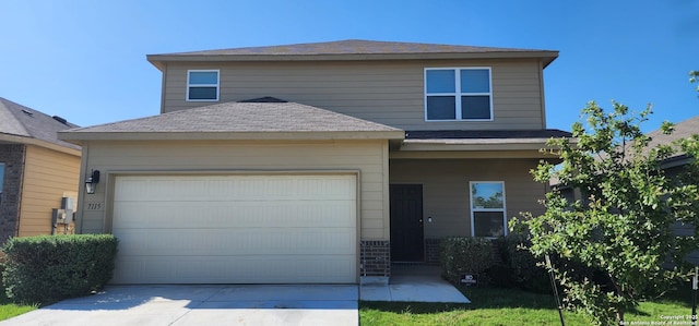 7115 Mesa Clfs, Converse, TX 78109 - view of front facade with concrete driveway, roof with shingles, and a garage