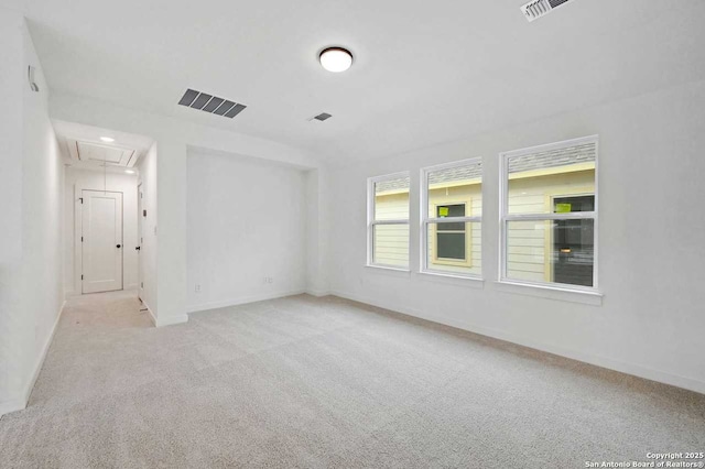 233 Alpine, New Braunfels, TX 78130 - carpeted empty room with attic access and baseboards