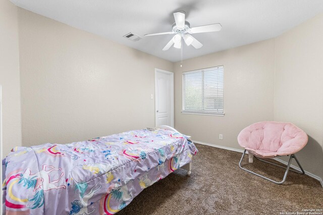 10223 Cactus Vly, San Antonio, TX 78254 - bedroom with carpet and a ceiling fan