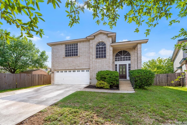 10223 Cactus Vly, San Antonio, TX 78254 - traditional-style house with brick siding, a garage, and driveway
