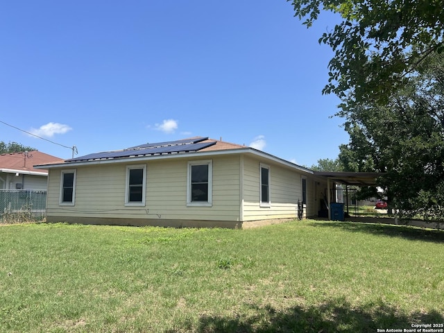 1503 Jami, Pleasanton, TX 78064 - view of home's exterior with solar panels