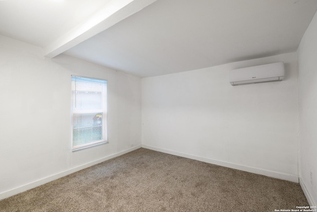 102 Aganier Ave, San Antonio, TX 78212 - bonus room with an AC wall unit, carpet floors, and beam ceiling