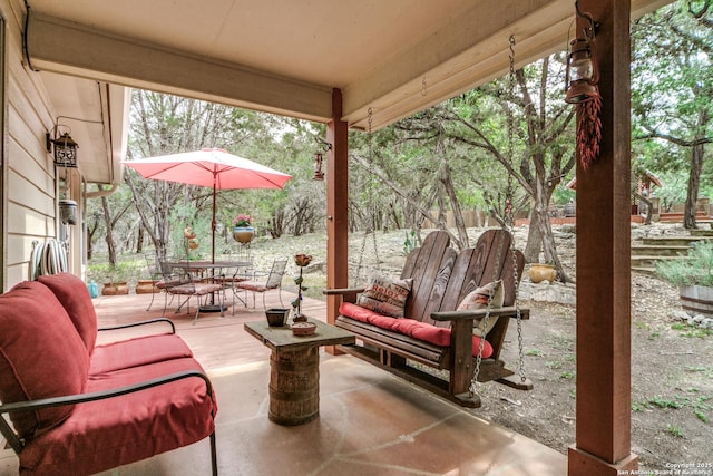 1777 Crossbow, Canyon Lake, TX 78133 - fenced backyard featuring outdoor dining area and a patio area