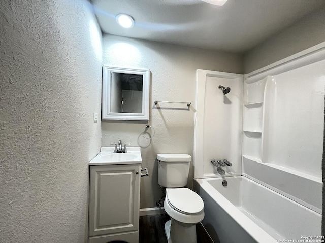 503 Grosvenor, San Antonio, TX 78221 - full bath featuring a textured wall, vanity, and shower / bathtub combination