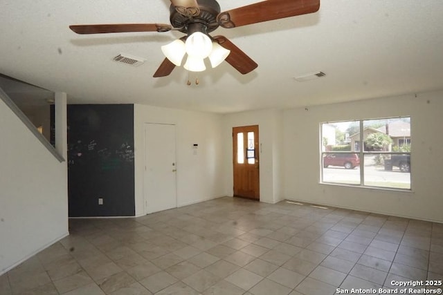 5615 Camry Spgs, San Antonio, TX 78251 - unfurnished room featuring a ceiling fan and tile patterned flooring