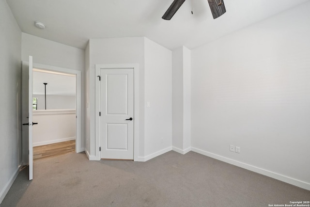 818 Martin Luther King, San Antonio, TX 78203 - unfurnished bedroom with carpet flooring and a ceiling fan
