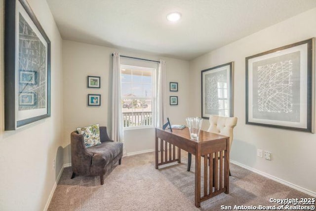 212 Agave Cir, Jourdanton, TX 78026 - office featuring baseboards and carpet flooring
