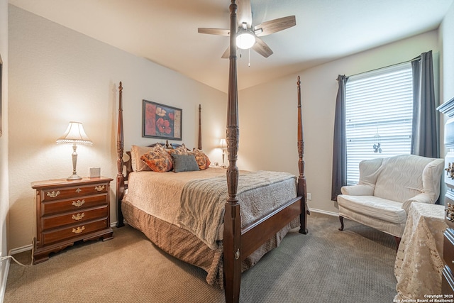 6018 Pearl Pass, San Antonio, TX 78222 - carpeted bedroom with ceiling fan and baseboards