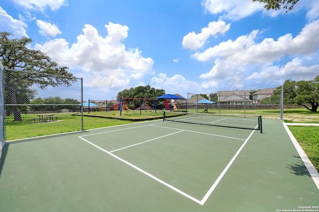 1905 Walter Raleigh, Windcrest, TX 78239 - view of tennis court featuring community basketball court