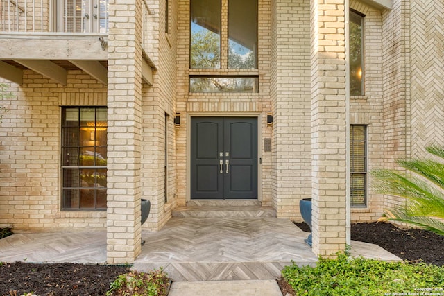 2915 Quail Oak, San Antonio, TX 78232 - doorway to property featuring brick siding
