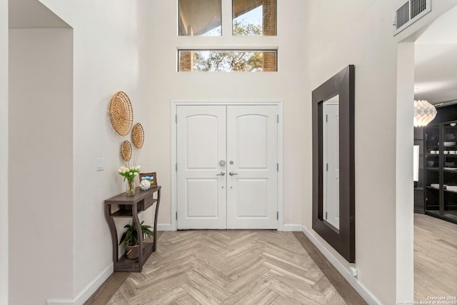 2915 Quail Oak, San Antonio, TX 78232 - foyer featuring baseboards and a towering ceiling