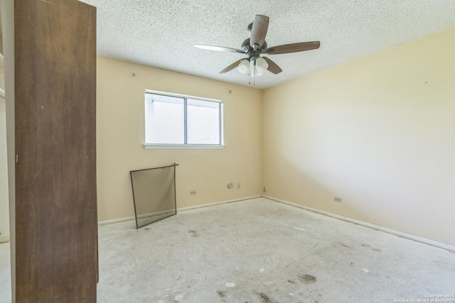 6231 Little Fawn, San Antonio, TX 78238 - unfurnished room featuring a ceiling fan and a textured ceiling