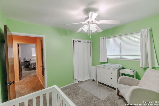 5634 Charlie Chan, San Antonio, TX 78240 - carpeted bedroom with a ceiling fan and baseboards