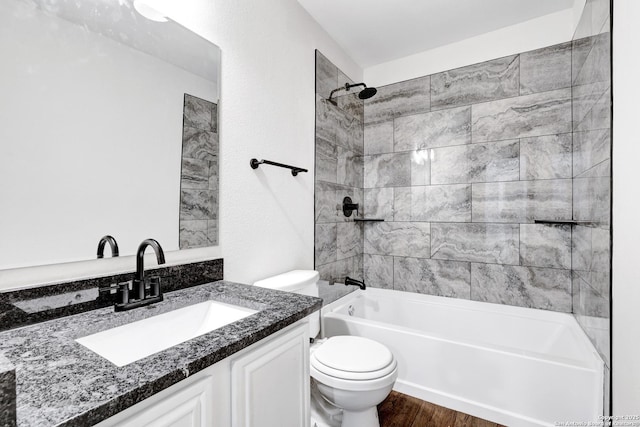 13322 Galicia, Universal City, TX 78148 - full bath with shower / washtub combination, vanity, and wood finished floors