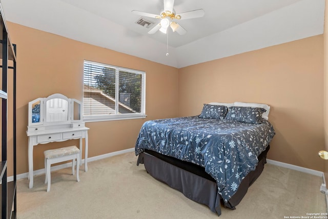 2611 Menard, San Antonio, TX 78251 - carpeted bedroom with baseboards and a ceiling fan