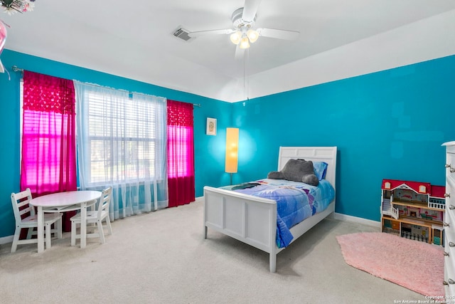 2611 Menard, San Antonio, TX 78251 - carpeted bedroom with a ceiling fan and baseboards