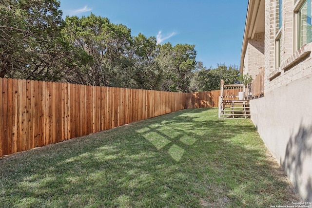 9032 Raven Pointe, San Antonio, TX 78255 - fenced backyard with stairs