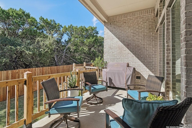 9032 Raven Pointe, San Antonio, TX 78255 - view of patio / terrace featuring grilling area