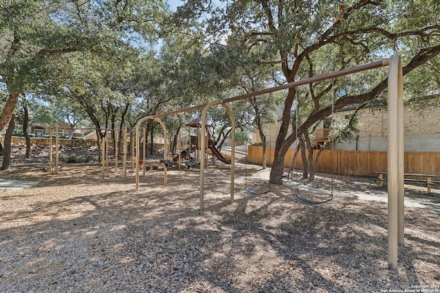 9032 Raven Pointe, San Antonio, TX 78255 - view of yard featuring a playground