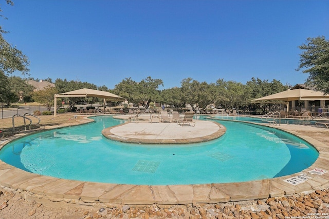 9032 Raven Pointe, San Antonio, TX 78255 - community pool with a gazebo and a patio area