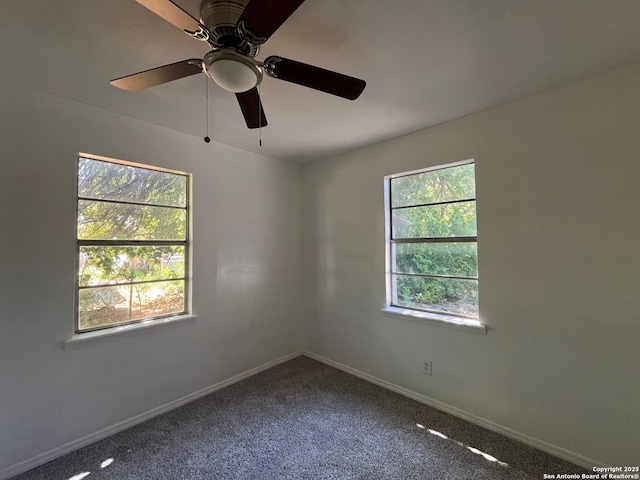 130 N Trevino, Pearsall, TX 78061 - unfurnished room featuring carpet and a ceiling fan