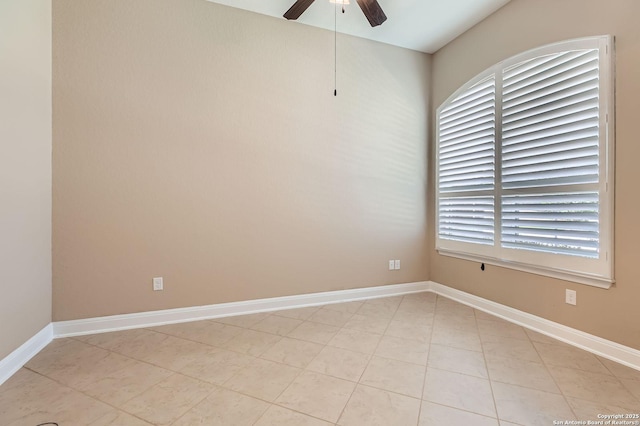 3342 Harvest, Marion, TX 78124 - spare room with a ceiling fan and light tile patterned flooring