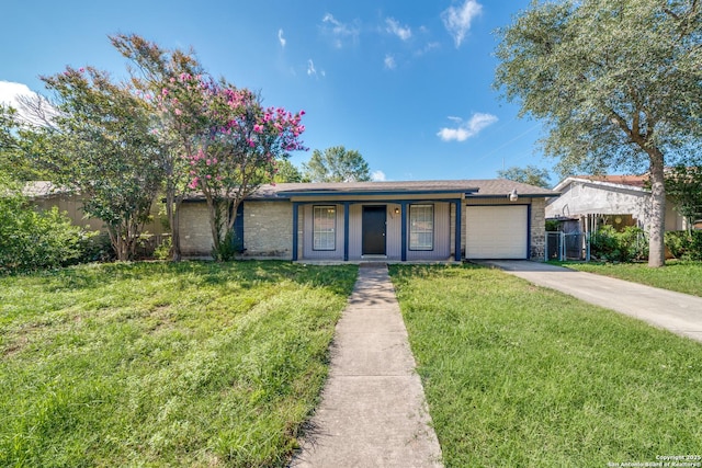 7334 Cherry Brk, San Antonio, TX 78238 - ranch-style home featuring a garage, concrete driveway, and a porch