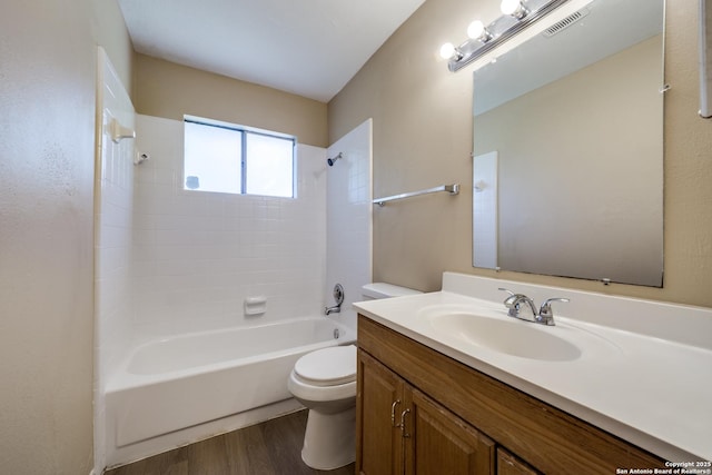 7334 Cherry Brk, San Antonio, TX 78238 - full bath with wood finished floors, vanity, and  shower combination