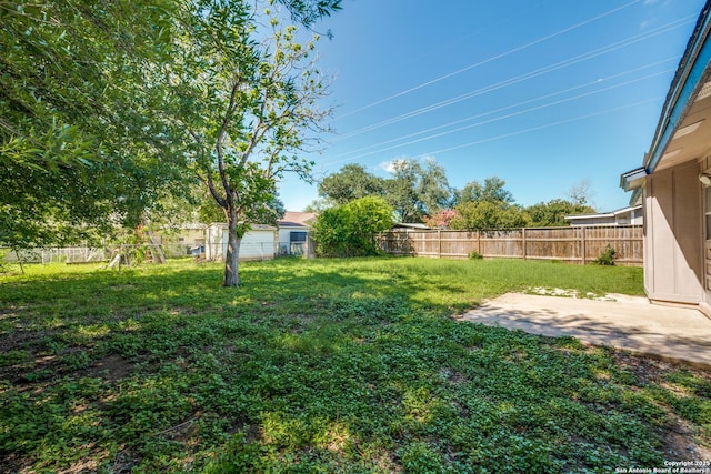 7334 Cherry Brk, San Antonio, TX 78238 - fenced backyard featuring a patio area