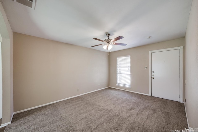 7334 Cherry Brk, San Antonio, TX 78238 - carpeted spare room featuring ceiling fan and baseboards