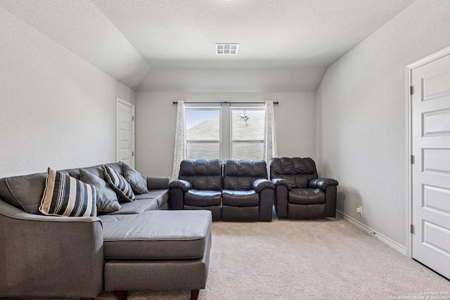 12108 Buckaroo Rnch, San Antonio, TX 78254 - carpeted living area with lofted ceiling