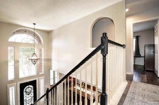 21539 Bubbling Crk, San Antonio, TX 78259 - entryway with wood finished floors and a textured wall