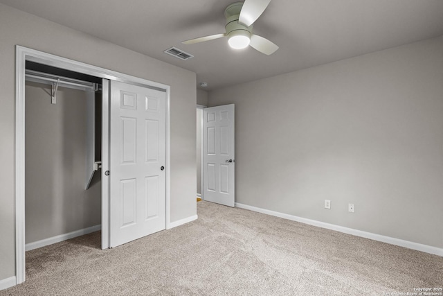 29732 Cojak Cir, Boerne, TX 78015 - unfurnished bedroom with carpet flooring, a closet, and a ceiling fan