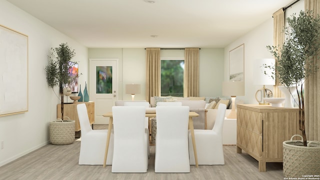 2850 Carnelian Trl, San Antonio, TX 78264 - dining room with light wood-type flooring