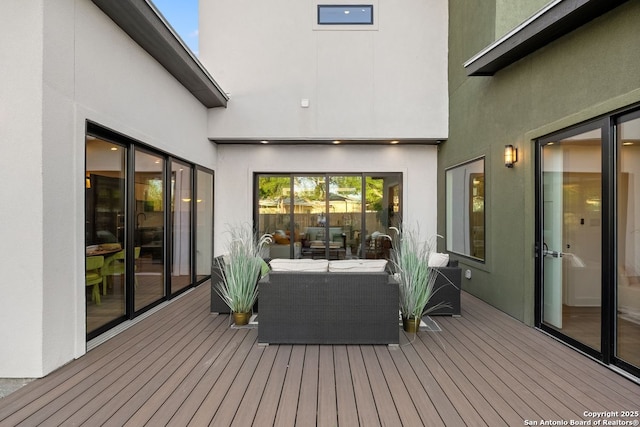 238 Cassiano St, San Antonio, TX 78204 - deck featuring an outdoor hangout area