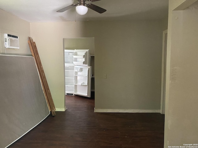 1538 Brighton, San Antonio, TX 78211 - hall with wood finished floors and a wall mounted air conditioner