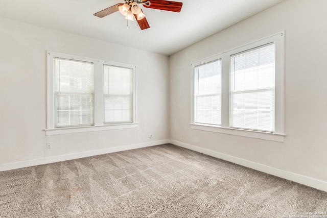 1013 Sacramento, San Antonio, TX 78201 - carpeted spare room featuring a ceiling fan and baseboards