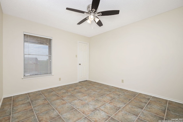 18706 Redriver, San Antonio, TX 78259 - spare room featuring ceiling fan and baseboards