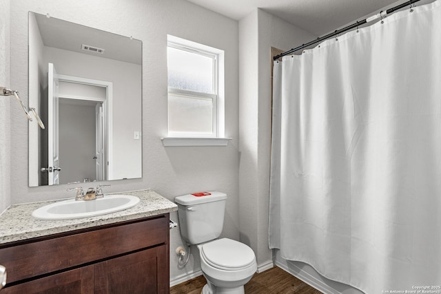 1006 Pacific Monarch, San Antonio, TX 78253 - bathroom featuring vanity, wood finished floors, and a shower with shower curtain